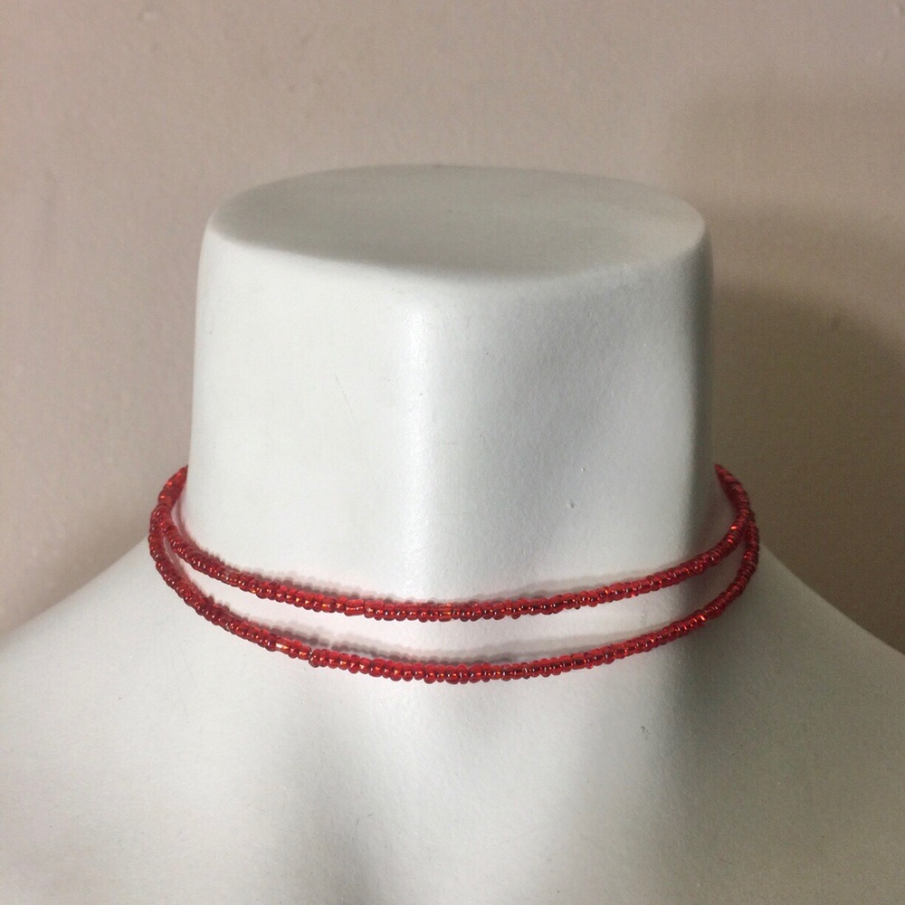 Handmade Double Choker Beaded Necklace
